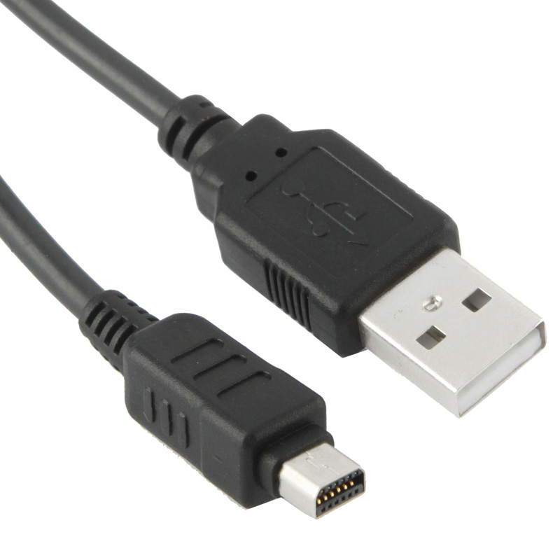 Cable USB para cámara digital 12 pin para Olympus FE140 / U830 / U840