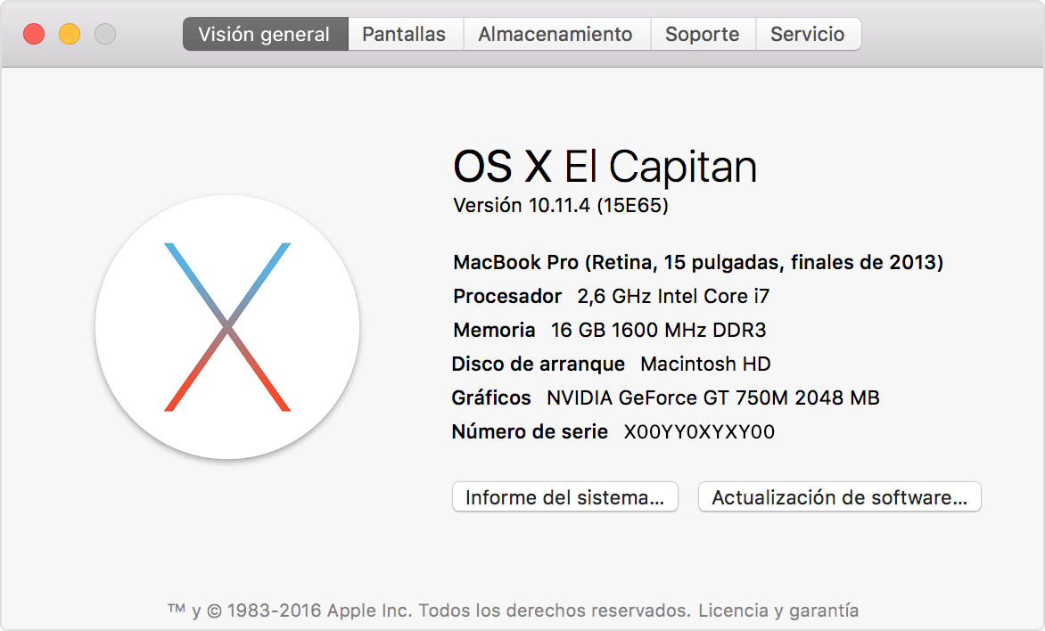 ejemplo acerca de este mac