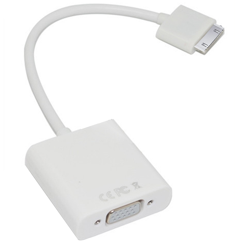Cable conexion 30 pines a cable VGA para iPad 3 / iPad 2 / iPad